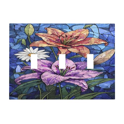 Vintage Colorful Flower Oil Painting Style