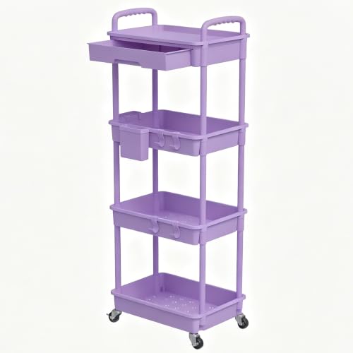 3 Tier Rolling Cart with Drawer