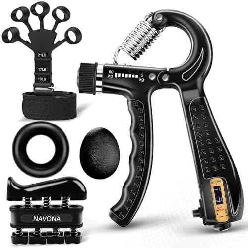 5 10 PCS Grip Strength Trainer Kit