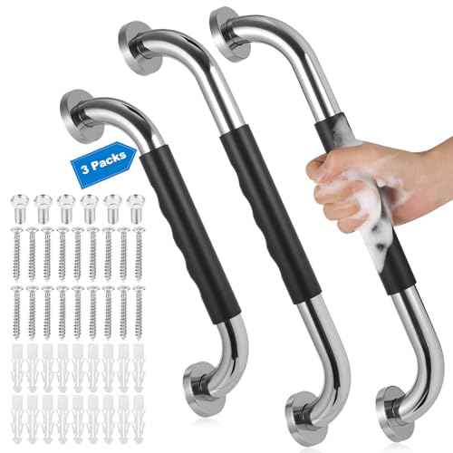 3 Pack Grab Bars for Bathtubs and Showers