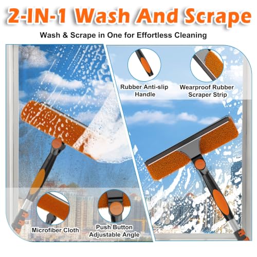 Dusting Kit Long Duster with Extension Pole for High Ceilings