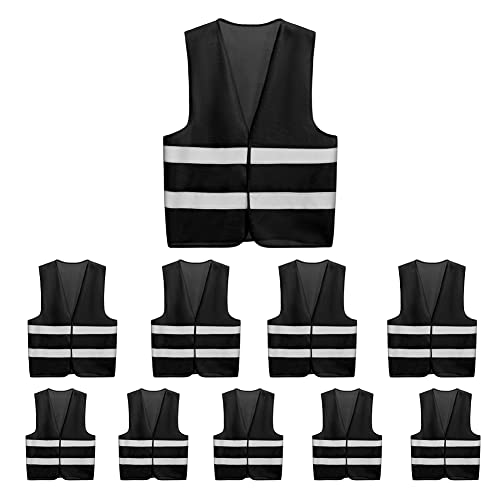 10 Pack Mount Marter Safety Reflective Vest for Outdoor Operator