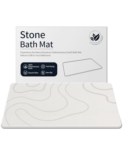 Stone Bath Mat Diatomaceous Earth Shower Mat Non