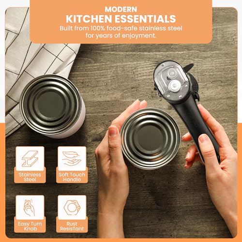 Safe Cut Stainless Steel Ergonomic Can Opener