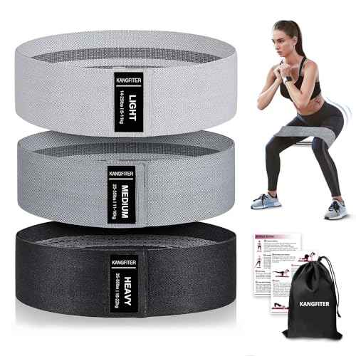 Non Slip Fabric Resistance Bands for Working Out 3 Levels
