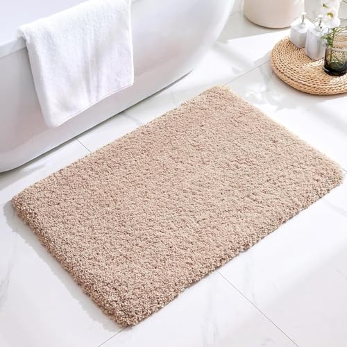 Bathroom Rug Non Slip Fluffy Bath Mat for Bathroom Floor Washable Plush Luxury Bath Rug for Tub Soft Shaggy Shower Sink Mat
