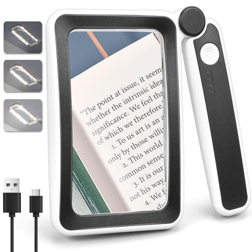 Rechargeable Magnifying Glass with Light for Reading