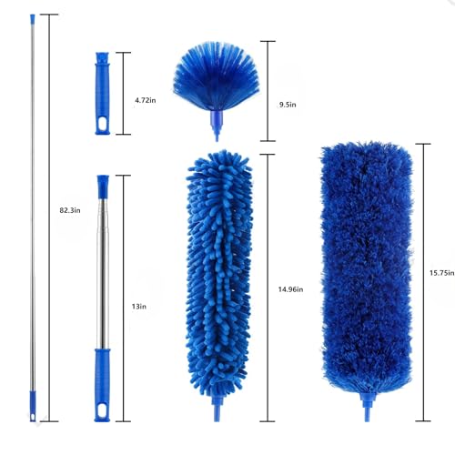 Microfiber Dusters w 2 Handle Sets