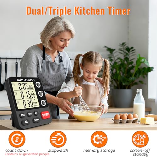 Digital Dual Kitchen Timer