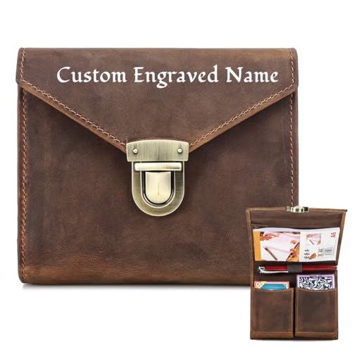 Full Grain Leather Playing Card Case for 2 Decks