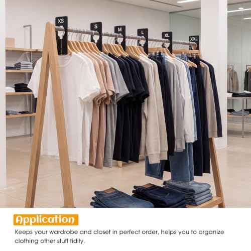 Closet Rack Dividers Rectangular with Marker Pen