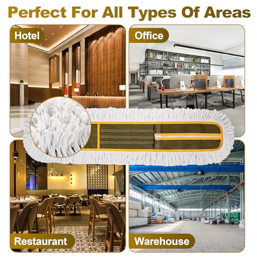 36'' Universal Microfiber and Cotton Mop Pads