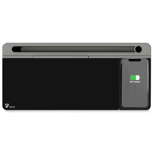 Glass Desk Whiteboard with Storage