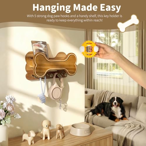 Decorative Dog Leash Holder for Wall