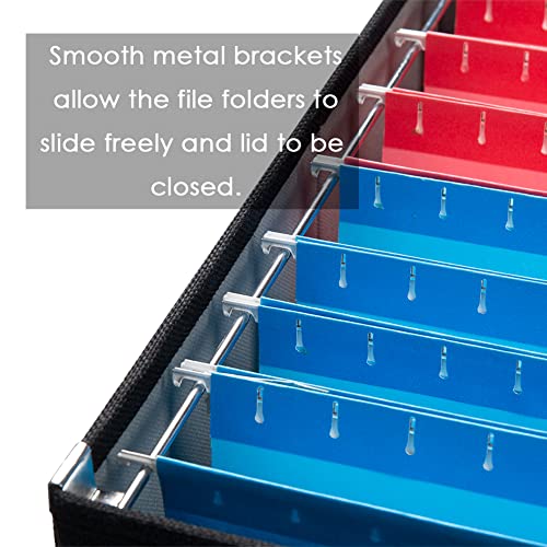 File Box with Metal Brackets