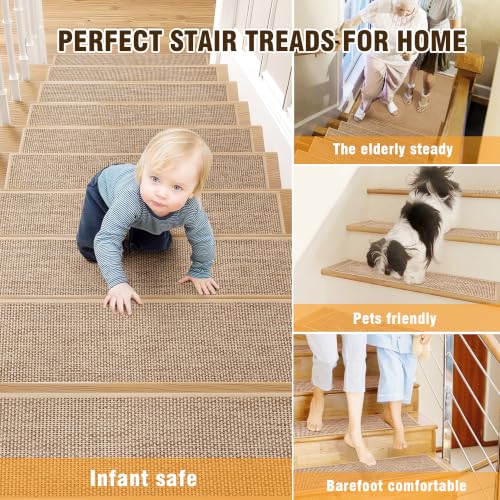Stair Treads Non Slip Stair Runner for Wooden Steps Stairs Carpet Treads Indoor Staircase Covers Mat