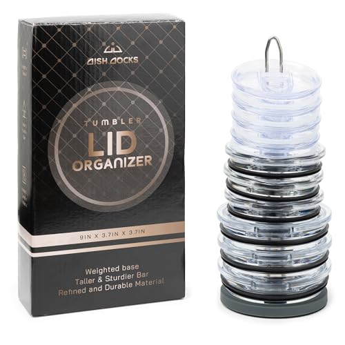 Tumbler Lid Organizer for Cabinet & Countertop