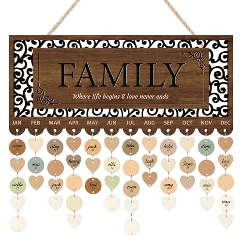 KAlRNE Birthday Wooden Wall Hanging Decor