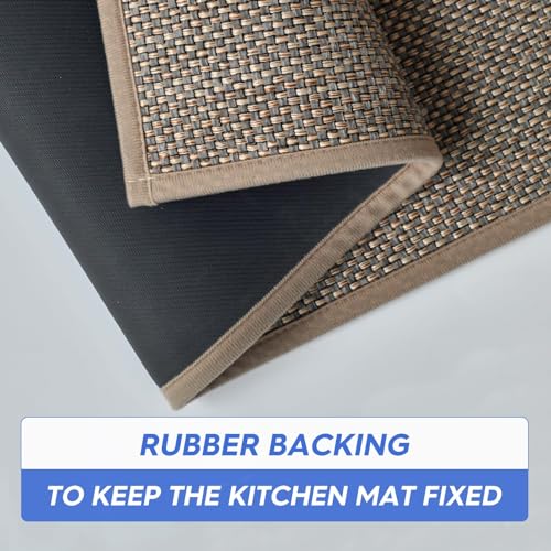 Washable Non Slip Rubber Backing Kitchen Rugs Doormat