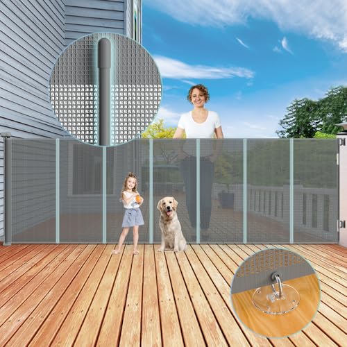 Extra Wide & Tall Retractable Baby & Dog Gate