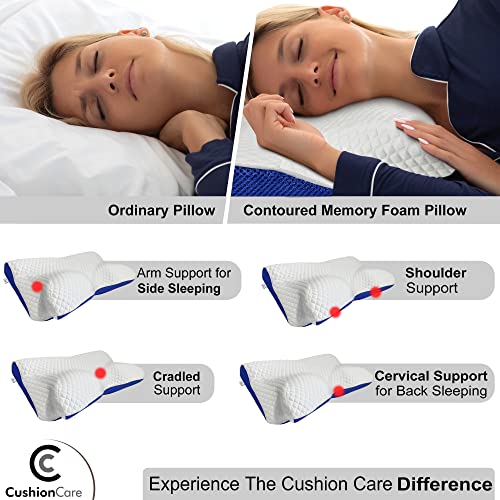 Cervical Memory Foam Pillow for Neck and Shoulder Pain Relief