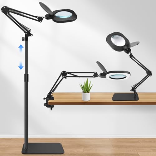 Magnifying Glass with Light and Stand