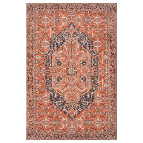 Machine Washable Area Rug with Non