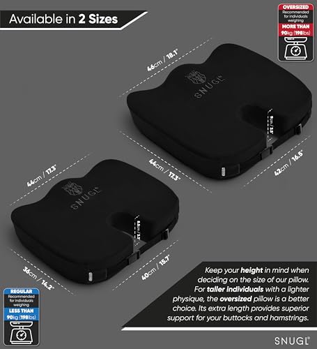Seat Cushion for Tailbone & Back Pain Relief