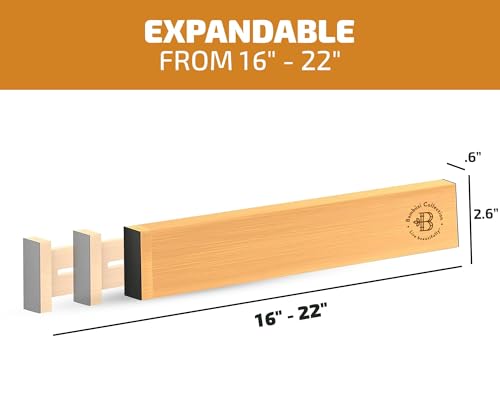 4 Pack Bamboo Drawer Dividers