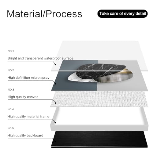 Home Living Room Wall Art Modern Home Bedroom Office Bathroom Wall 3D Abstract Painting