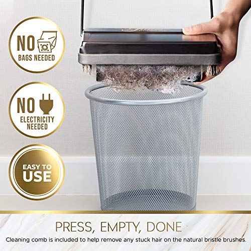 Electrostatic Carpet & Floor Sweeper with Additional Rubber Rotor
