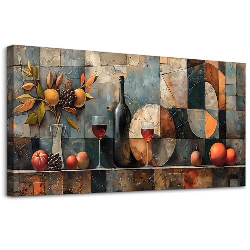 Canvas Wall Art for Living Room Large Wall Decor for Bedroom Landscape Painting of Elk Mountain Wall Pictures Office Restaurant Wall Decoration Modern Room Home Decor Wood Framed 20"X40"