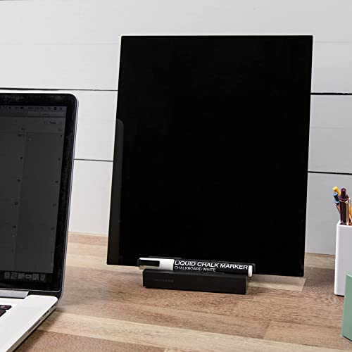 Black Acrylic Dry Erase Board with Stand