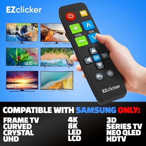 Big Button Universal TV Remote Control for All Samsung TV Only Simplified and Easy to Use