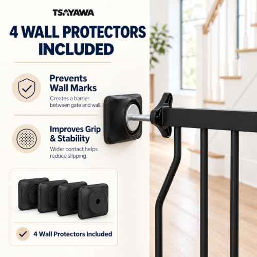 Extra Wide Auto Closing Baby Safety Gate for Stairs & Doorways