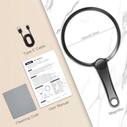 FDJ2 6X Large Magnifying Glass