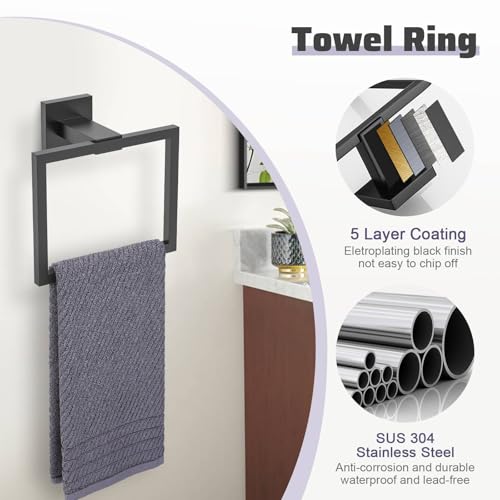 5 Pieces New Bathroom Towel Bar Set 23.6