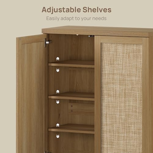 Rattan Shoe Storage Cabinet