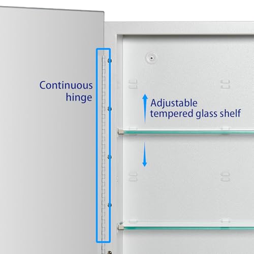 Bathroom Medicine Cabinet with Beveled Edge Mirrored Door