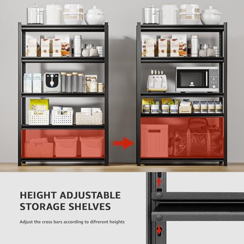 Garage Shelving Heavy Duty Storage Shelves 3000 LBS Adjustable Metal Shelving Uints and Storage for Garage