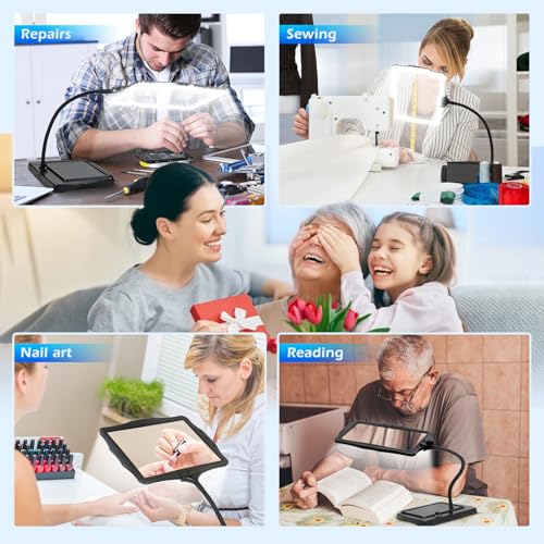 Magnifying Glass with Light and Stand