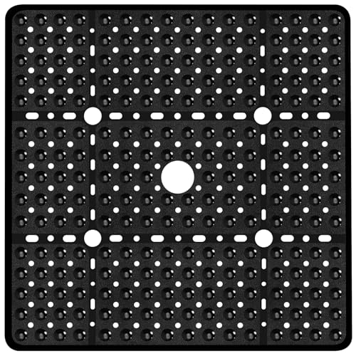 Large Square Shower Mat Non Slip 27 x 27 Inch