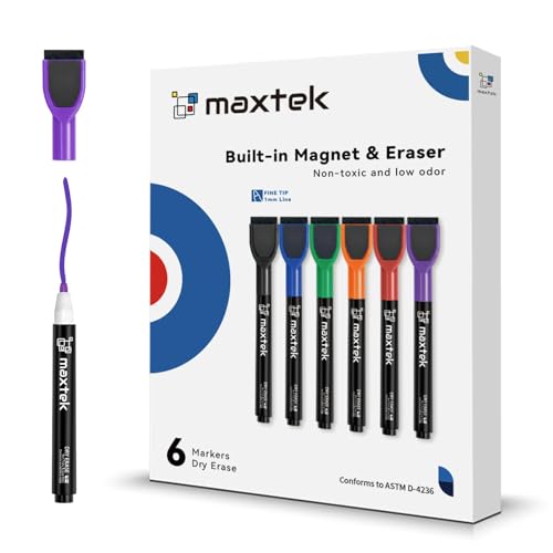 Magnetic Dry Erase Markers with Eraser