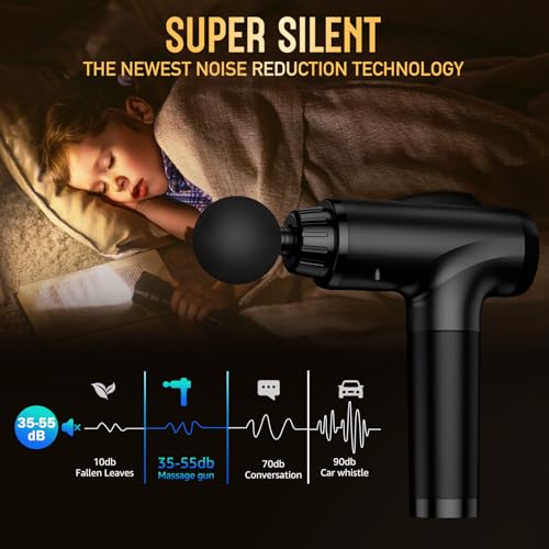 Massage Gun Deep Tissue 30 Speeds 9 Attachments Handheld