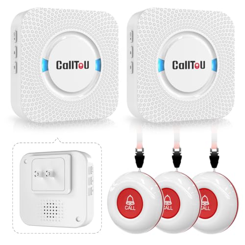 Caregiver Pager Wireless Call Button 500+ Feet for Home