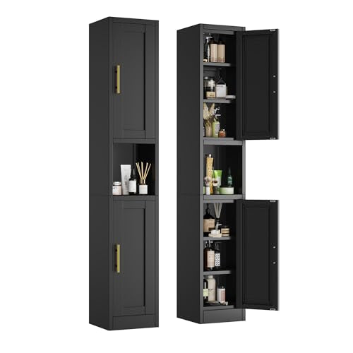Tall Narrow Storage Cabinet Metal Bathroom Cabinet