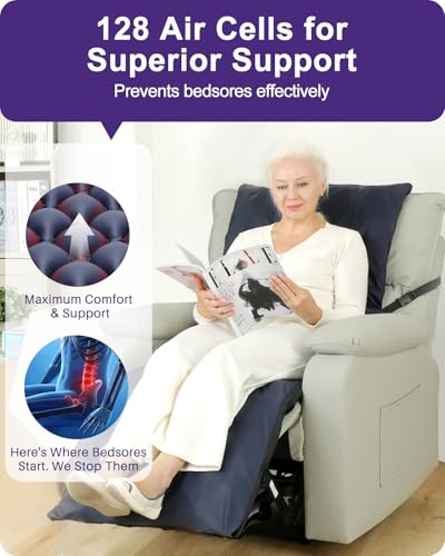 Alternating Air Pressure Mattress Pad for Recliner Chair