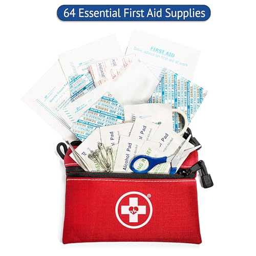 2-in-1 First Aid Kit for Car, Travel & Home, Businesses - Bonus Mini Kit for Medical Emergency Aid, Survival, Camping