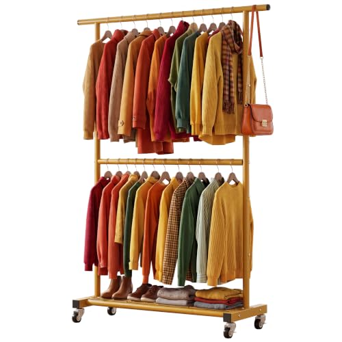 Double Rod Clothing Garment Rack
