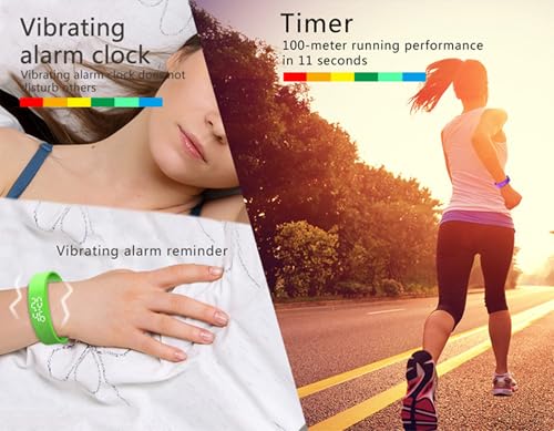 Vibrating Alarm Wristband 8 Sets of Alarms Wristband Alarm Bands Clock Watches 45